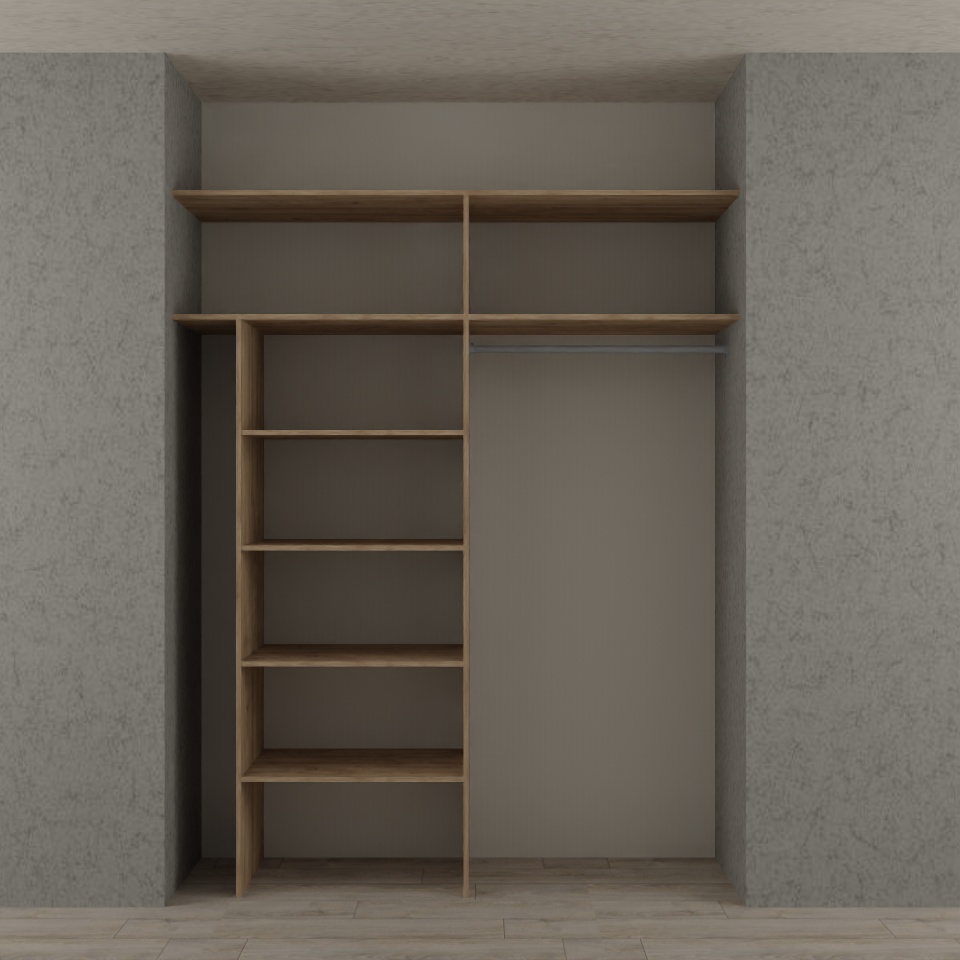 Схема шкафа-купе на заказ двухдверного